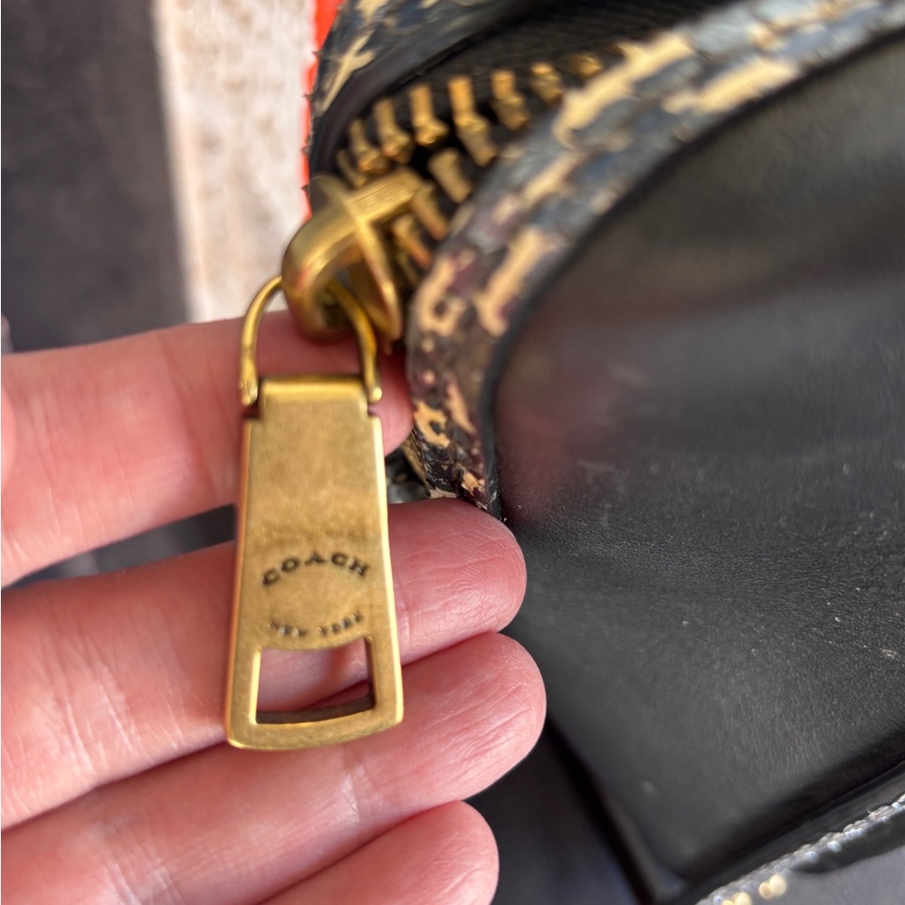 Coach Dreamer 36 Satchel in Colorblock with Snakeskin Detail & Gold Hardware - Picture 7 of 7
